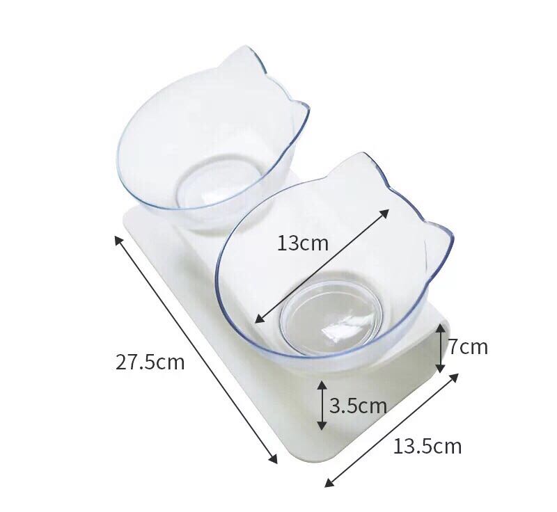 Raised Pet Feeding Bowl for Cleaner, Comfier Daily Meals