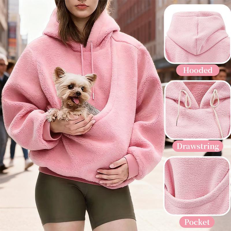 Pet Carrier Hoodie for Hands-Free Small Pet Travel