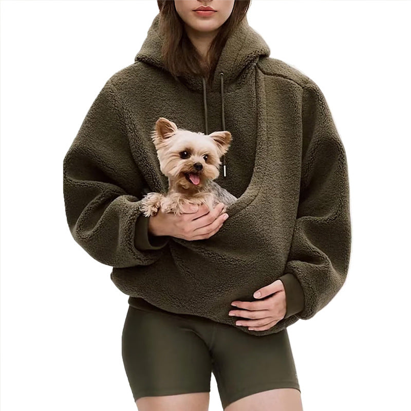 Pet Carrier Hoodie for Hands-Free Small Pet Travel