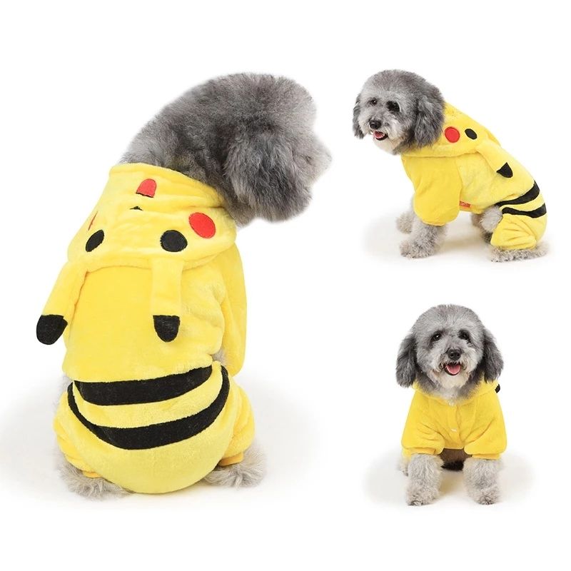 Pet Cat Costume Hoodie – Cozy Cartoon Fleece Outfit