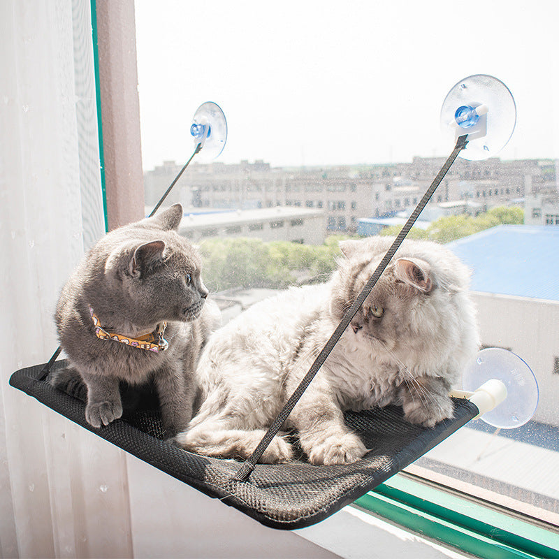Cat Window Hammock for Sunny Elevated Indoor Lounging