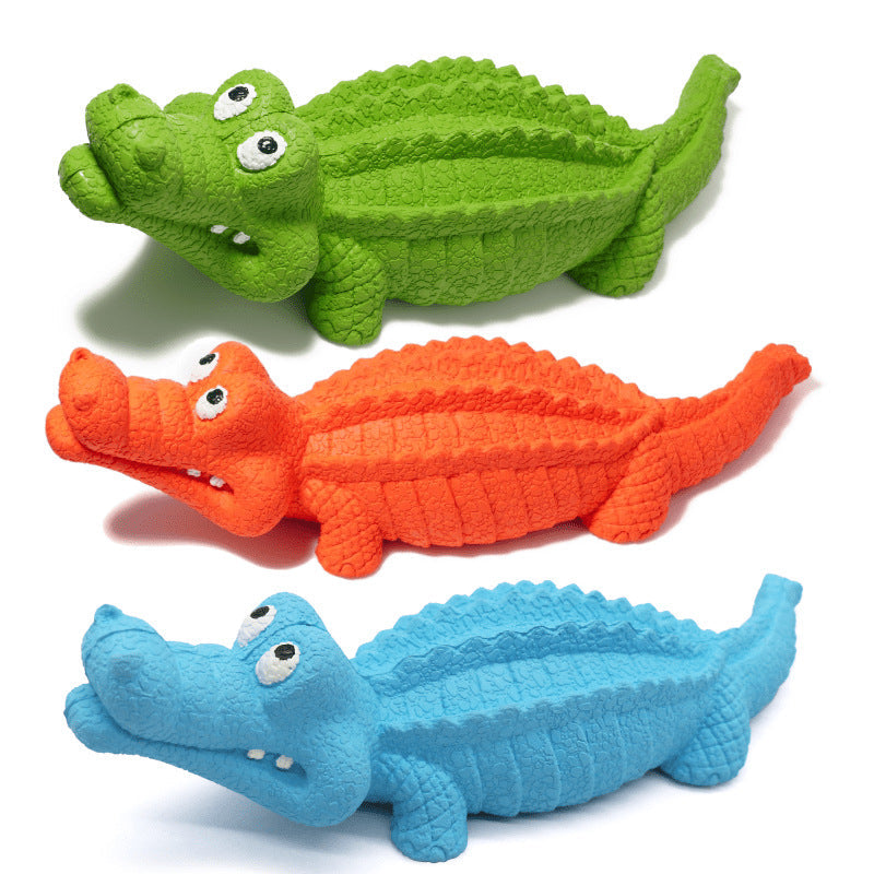Crocodile Dog Chew Toy for Engaging Squeaky Play