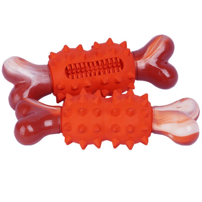 Dog Dental Chew Toy With Durable Dual-Texture Design