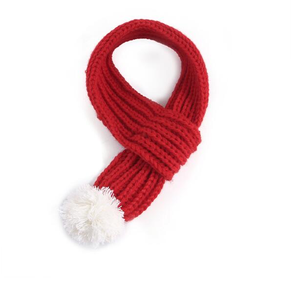 Pet Christmas Hat & Scarf Set for Festive Photos