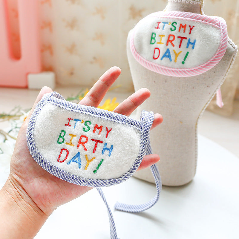 Birthday Dog Cat Bib Scarf for Instantly Cute Party Photos
