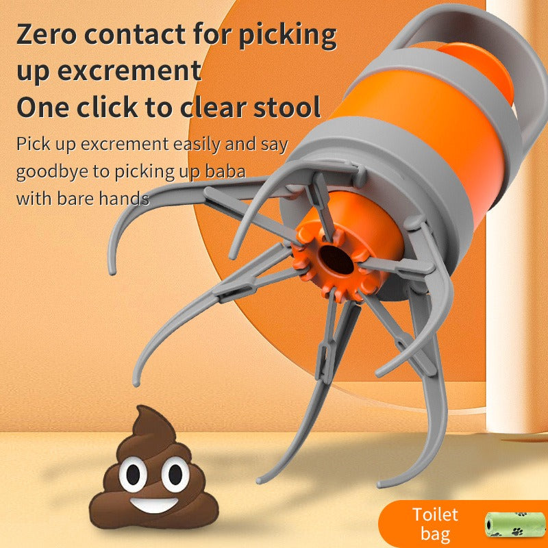 Pet Waste Picker with One-Click Zero-Contact Cleanup