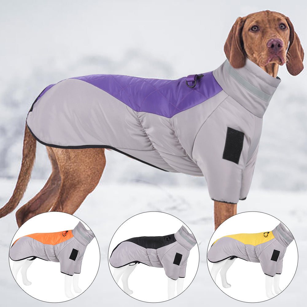 Large Dog Winter Coat With Reflective Warmth Protection