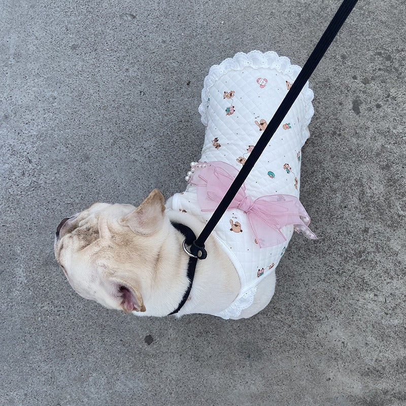 Quilted Pet Vest for Cozy Seasonal Walks & Photos
