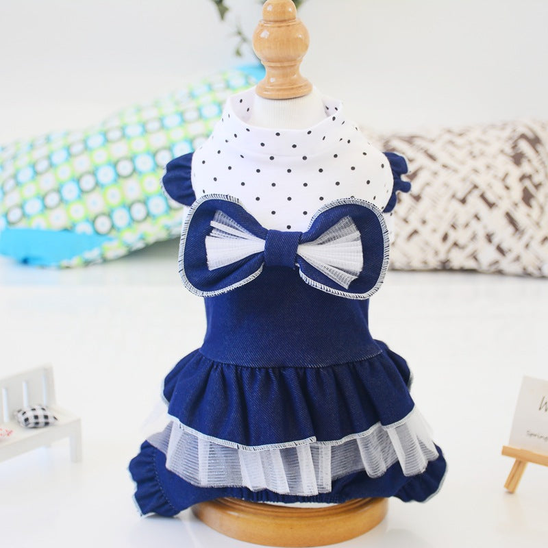 Small Dog Tutu Dress – Princess Bow Occasion Outfit