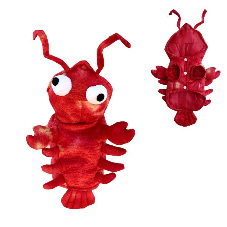 Crayfish Cat & Dog Costume for Halloween Adventures