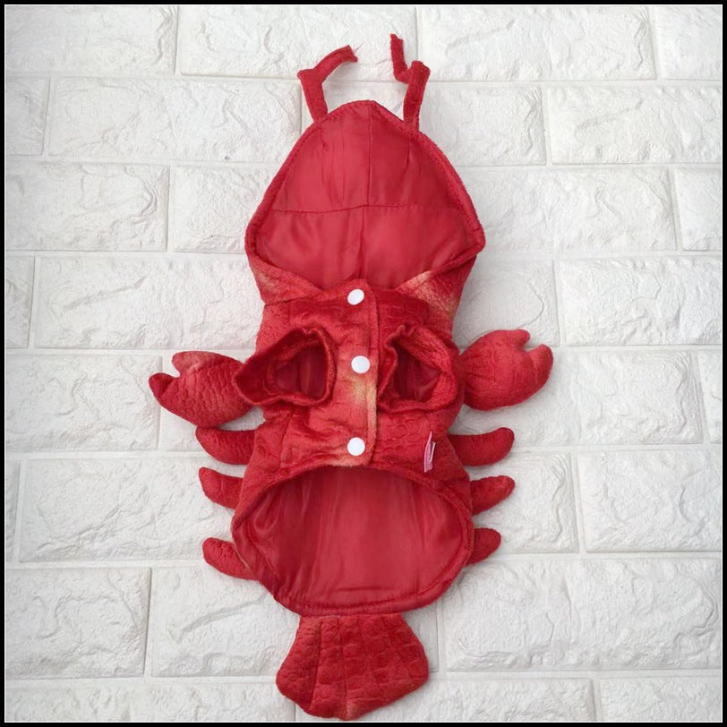 Crayfish Cat & Dog Costume for Halloween Adventures