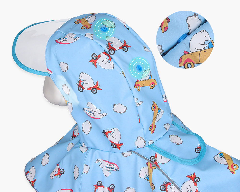Dog Raincoat With Hood for Full-Coverage Wet Walks
