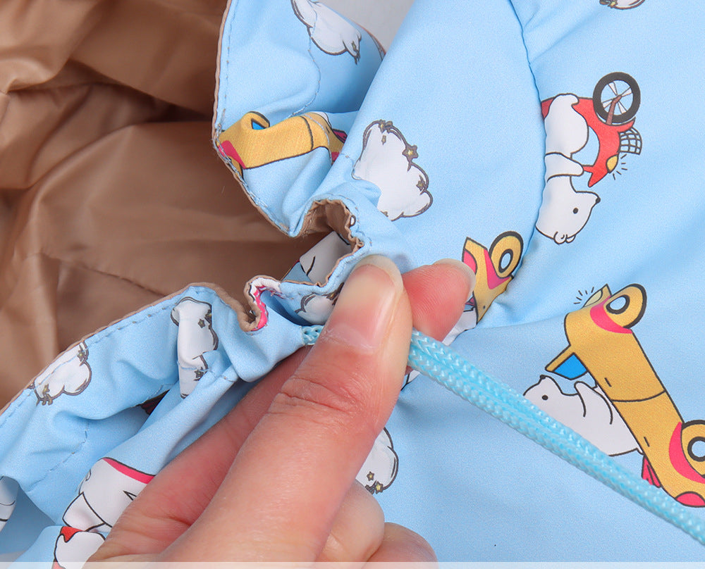 Dog Raincoat With Hood for Full-Coverage Wet Walks