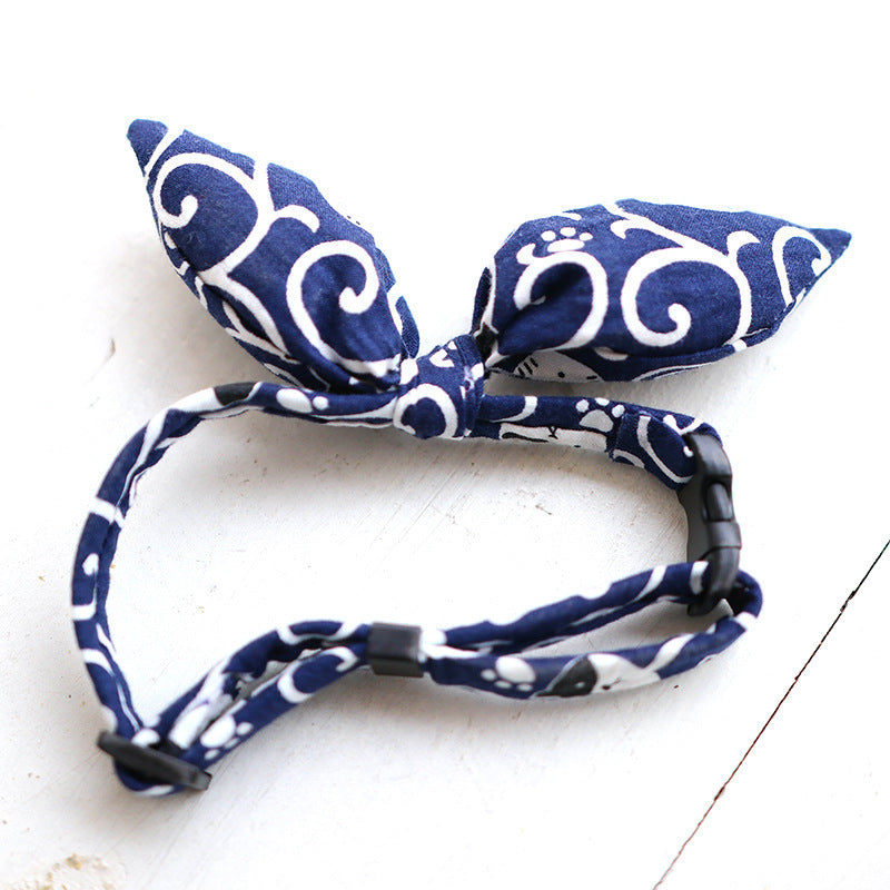 Adjustable Pet Bow Tie Collar for Cats & Small Dogs