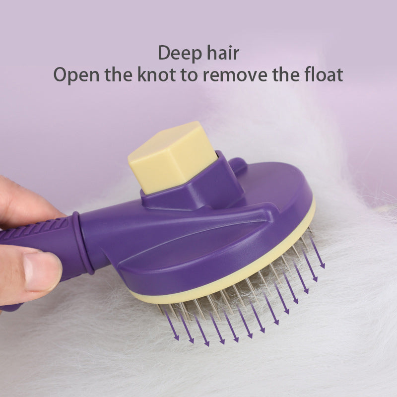 Self-Cleaning Pet Comb for Easier Shedding & Detangling
