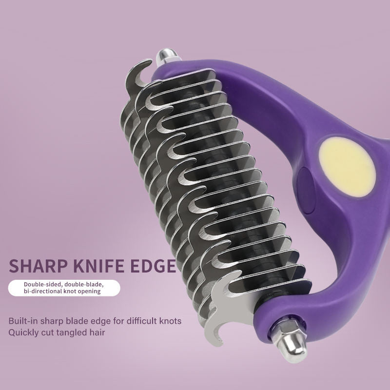 Pet Grooming Comb Set for Tangles and Nail Trimming