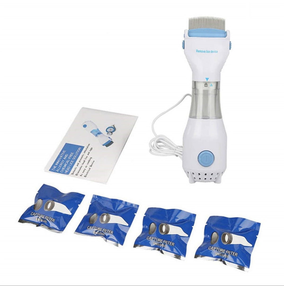 Electric Flea Comb for Dogs & Cats | Easy Cleanup