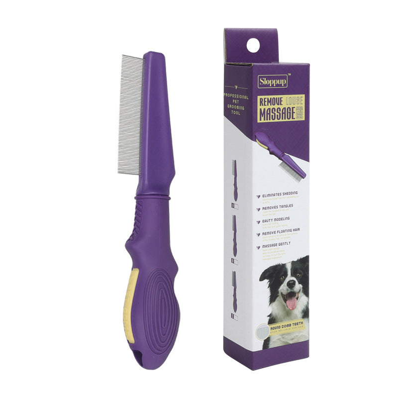 Pet Grooming Comb for Deep Tangles and Loose Fur Care