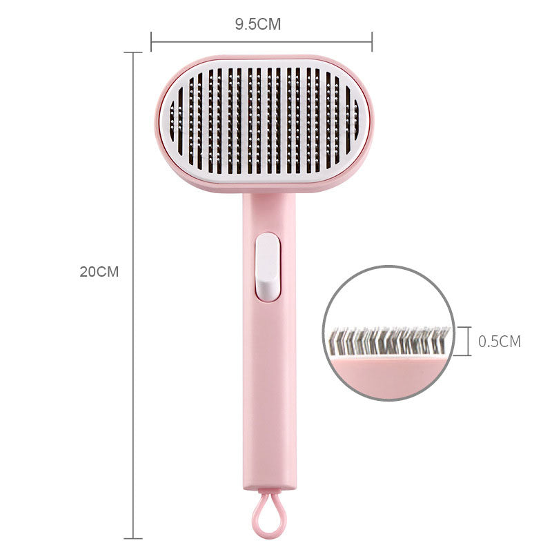 Pet Grooming Brush for Gentle Daily Shedding Control