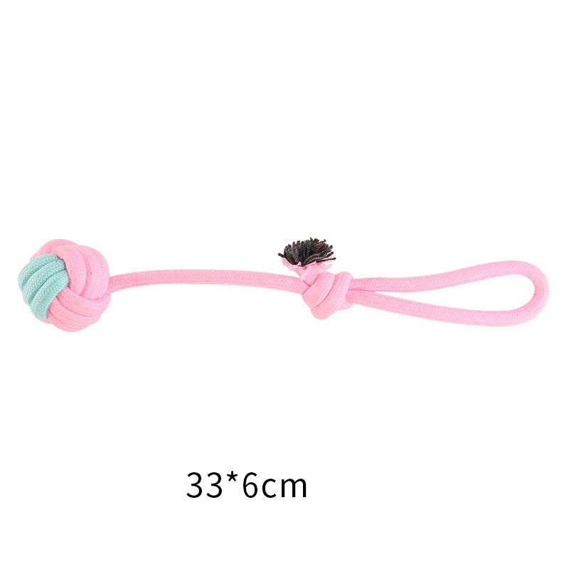 Cotton Knot Dog Toys for Interactive Tug & Chew Play