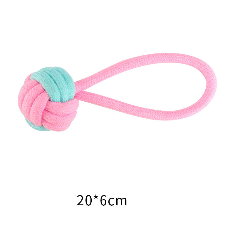 Cotton Knot Dog Toys for Interactive Tug & Chew Play