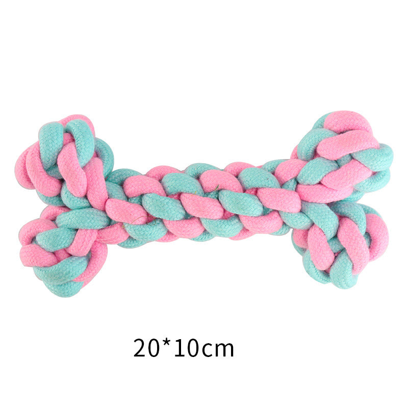 Cotton Knot Dog Toys for Interactive Tug & Chew Play