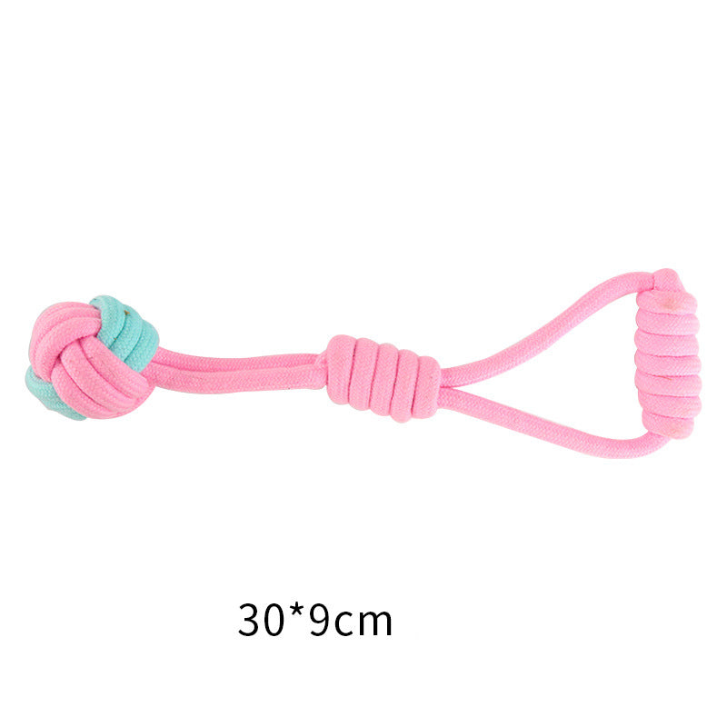 Cotton Knot Dog Toys for Interactive Tug & Chew Play
