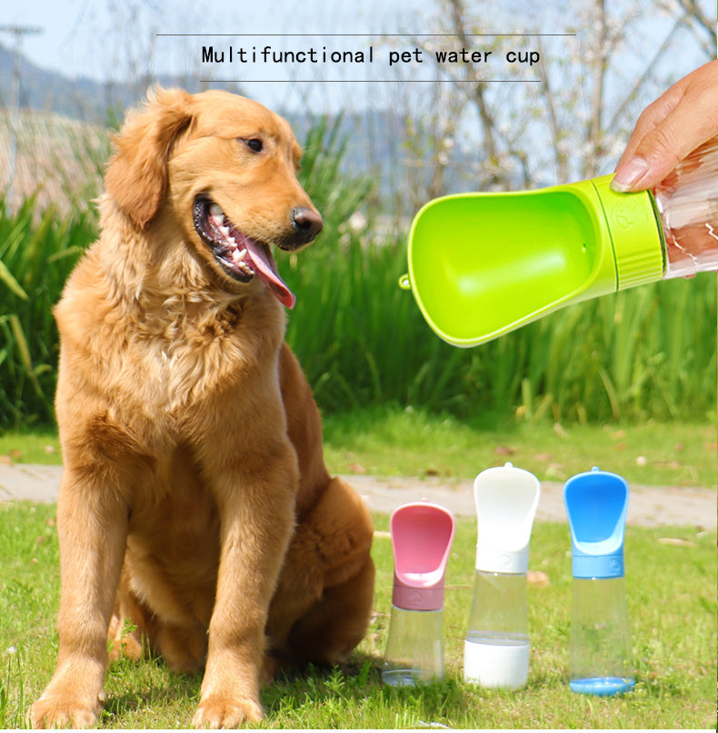 Portable Dog Water Bottle With Built-In Drinking Cup
