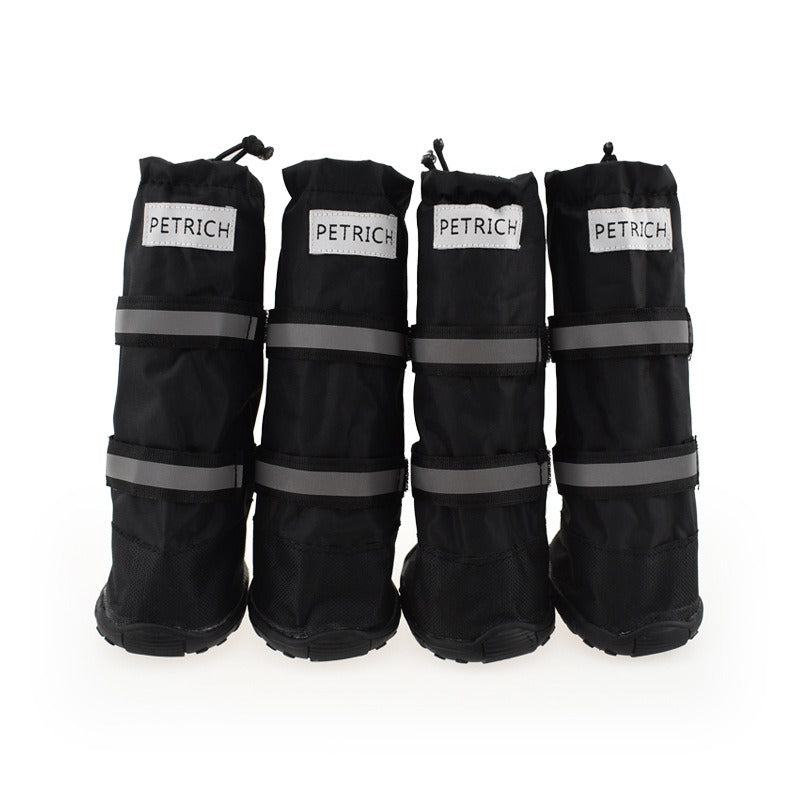 Long Tube Dog Boots for Winter Paw Protection & Grip