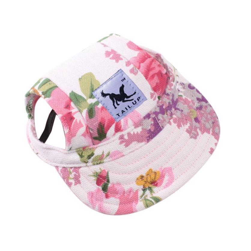 Small Dog Sun Hat: Breathable Canvas Visor Cap for Walks