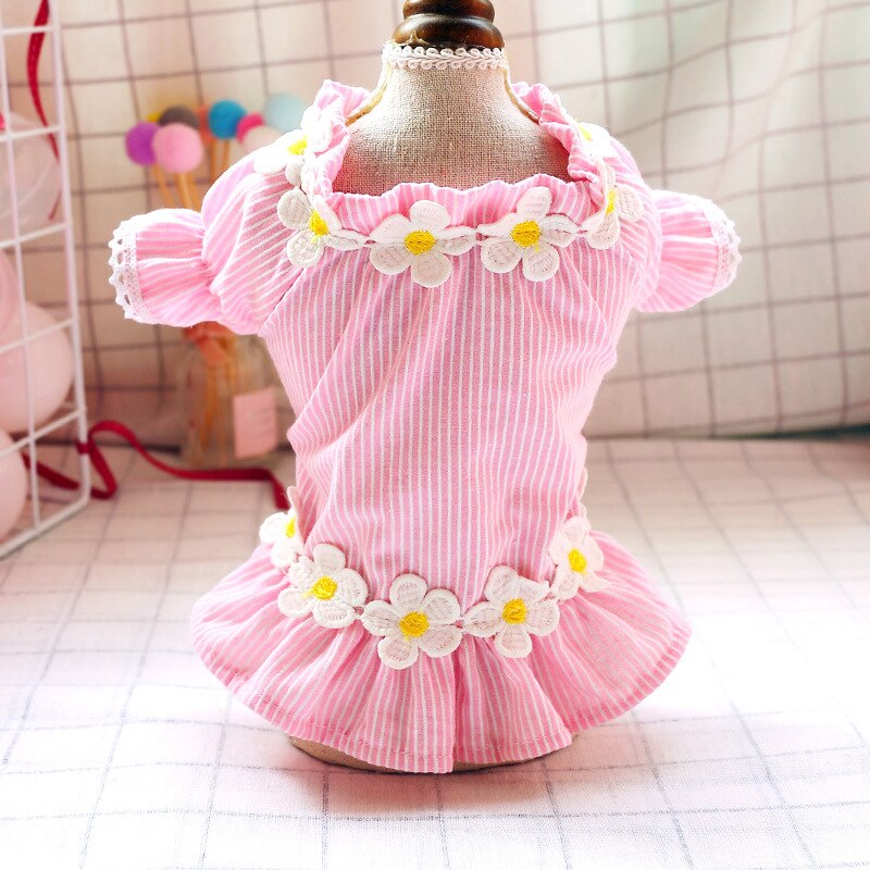 Small Dog Floral Dress for Lightweight Summer Style