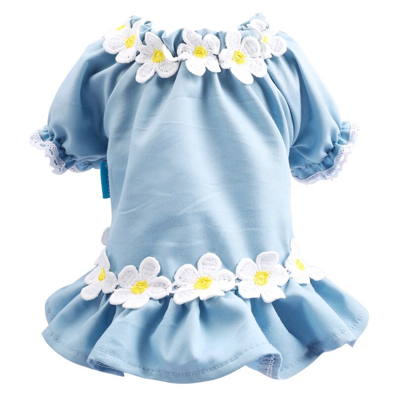 Small Dog Floral Dress for Lightweight Summer Style