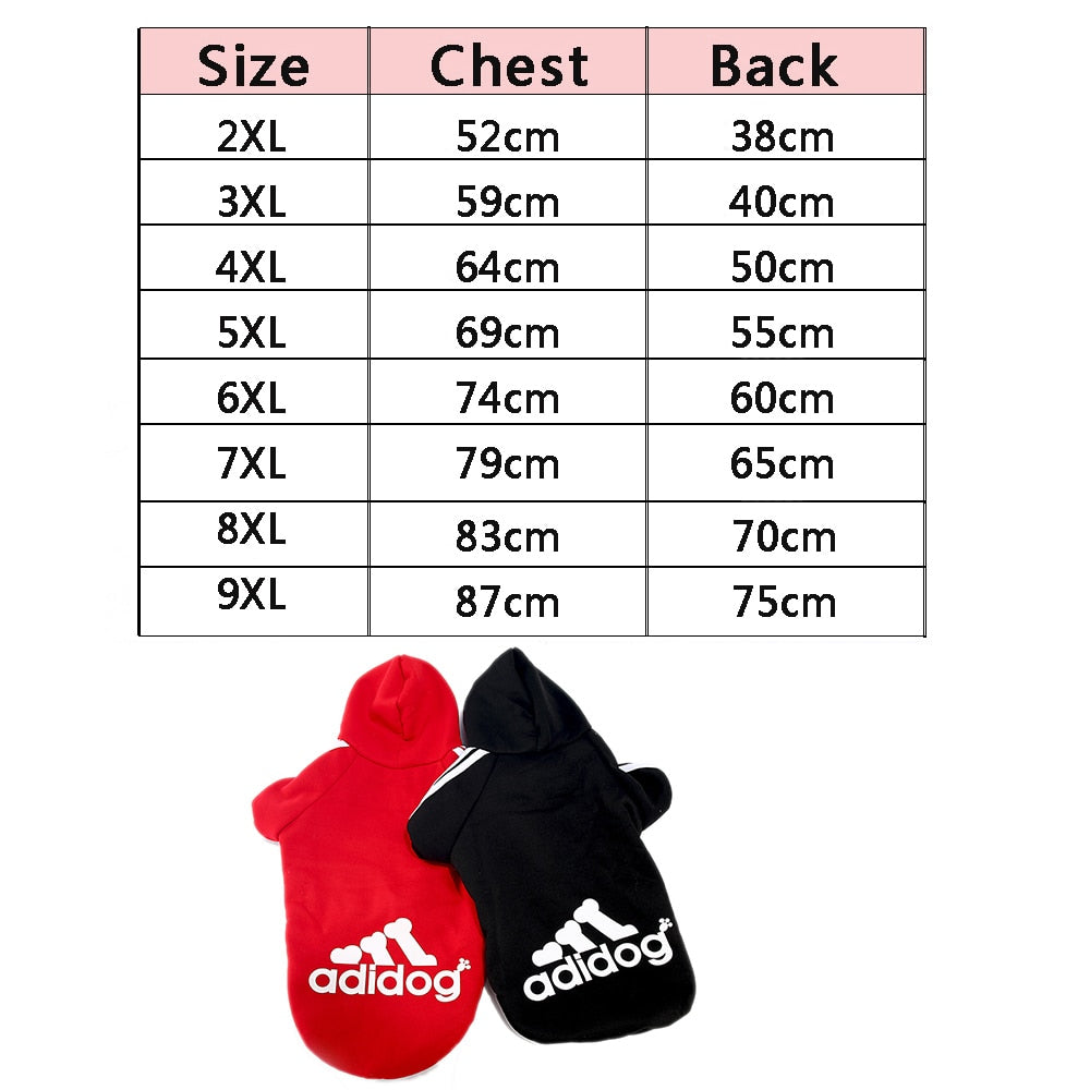 Large Dog Hoodie Winter Coat for Warm Outdoor Walks