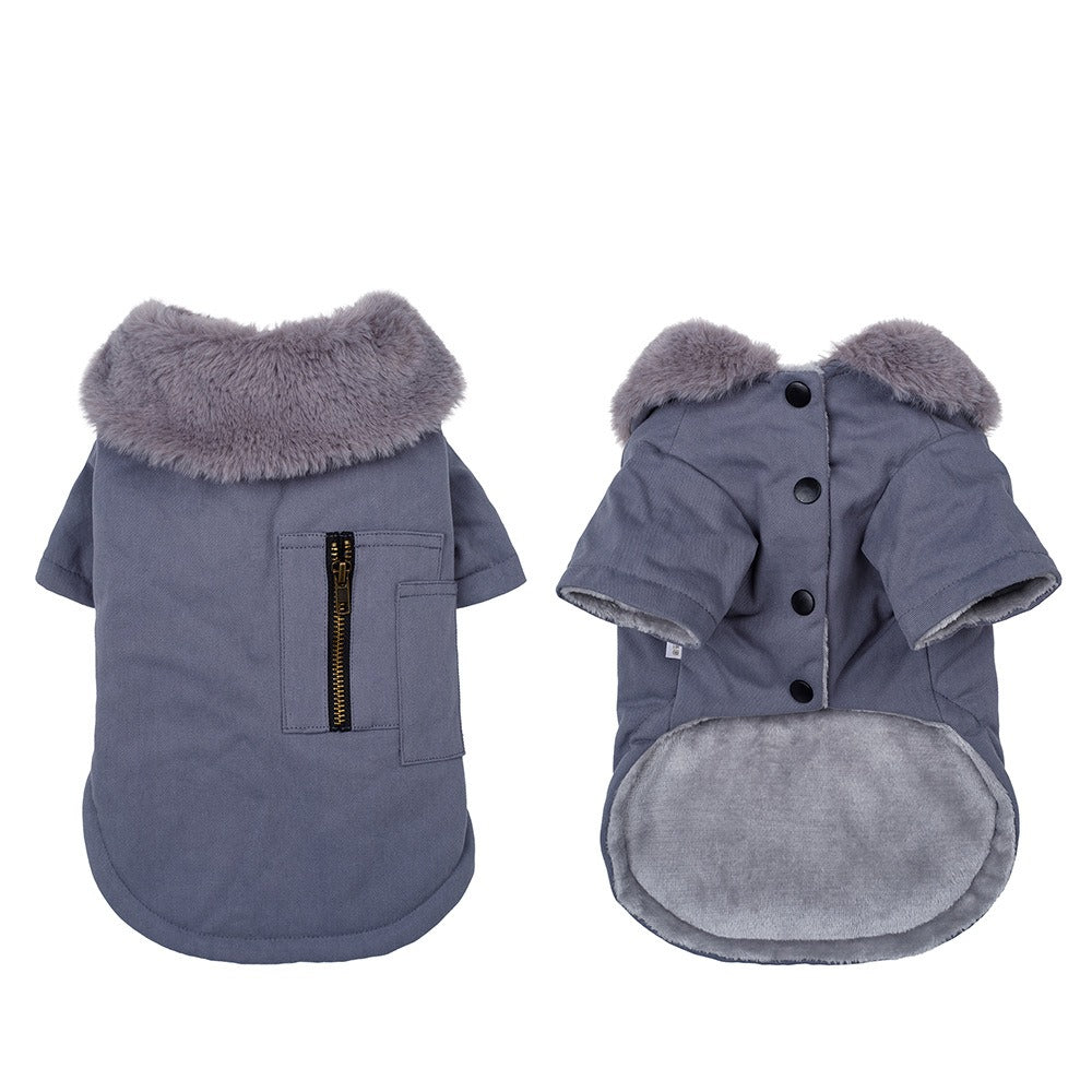 Small Dog Winter Vest With Warm Padded Harness Protection