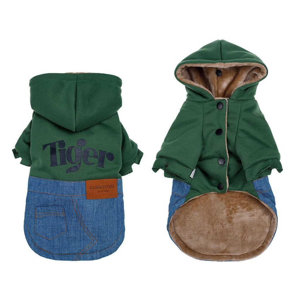 Small Dog Winter Vest With Warm Padded Harness Protection