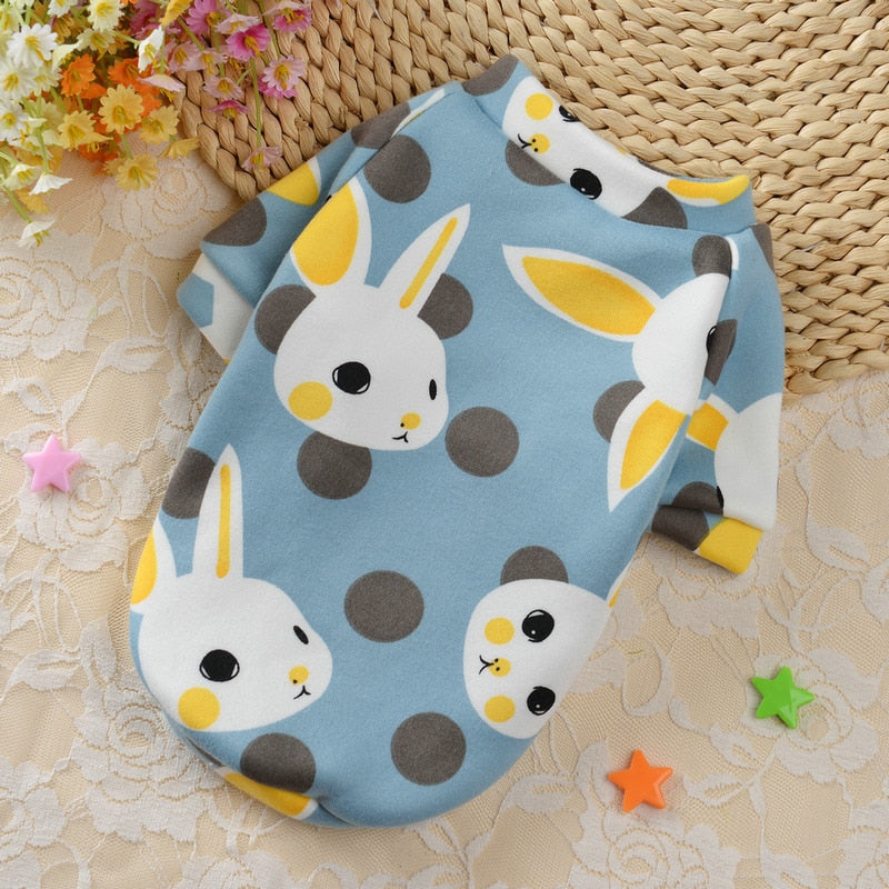 Pet Dog Shirt: Soft Printed Pullover Coat for Pets