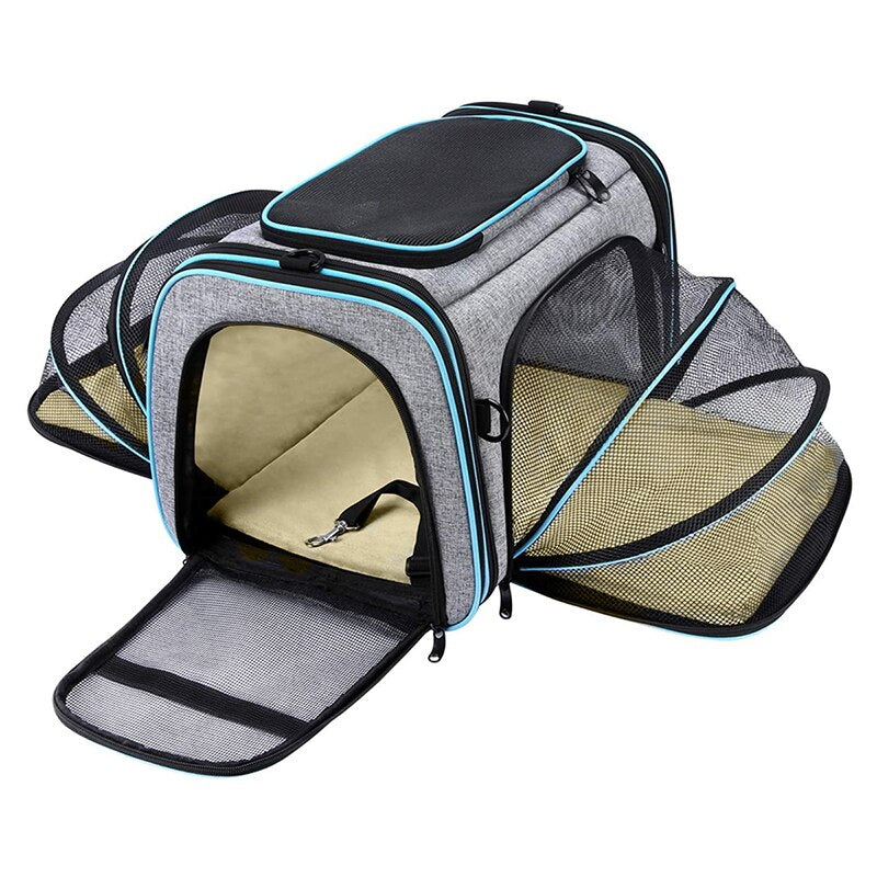 Expandable Pet Carrier Backpack for Cats & Small Dogs