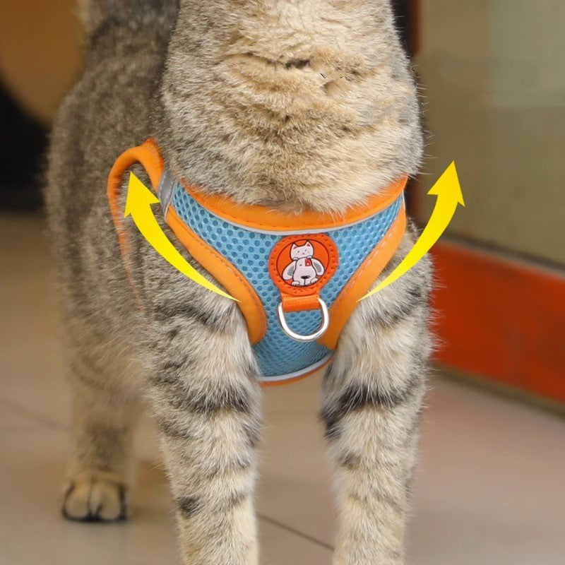 No-Pull Chest Harness for Cats & Small Dogs, Reflective