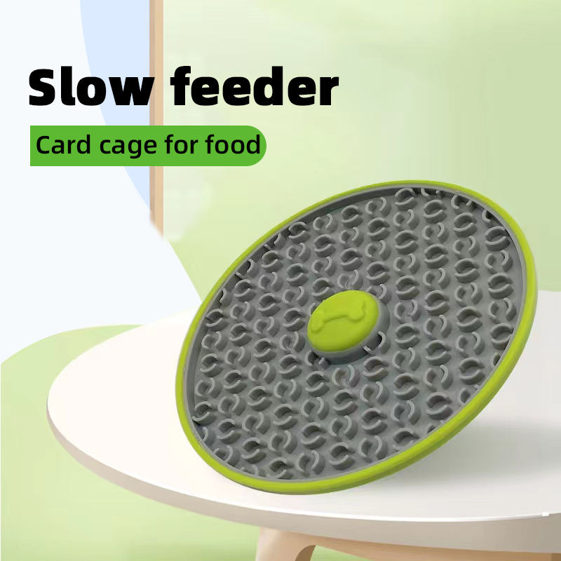 Cage-Mounted Dog Lick Mat for Slower, Calmer Feeding