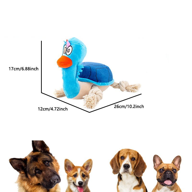 Interactive Dog Plush Toy for Chewing, Tugging & Play