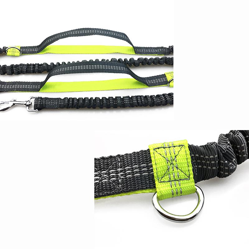 Hands-Free Dog Leash for Running With Reflective Lines