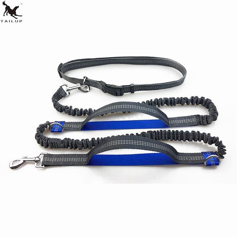 Hands-Free Dog Leash for Running With Reflective Lines