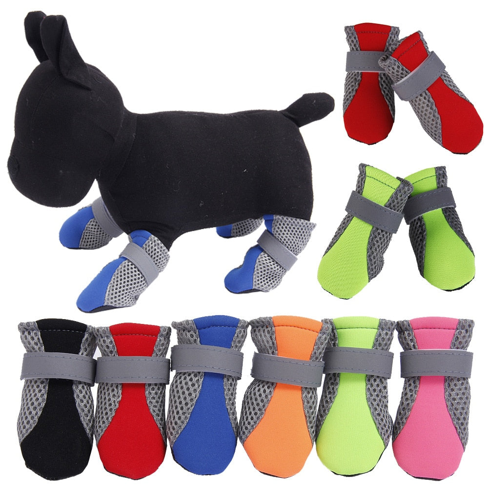 Small Dog Shoes With Anti-Skid Grip for Rainy Walks