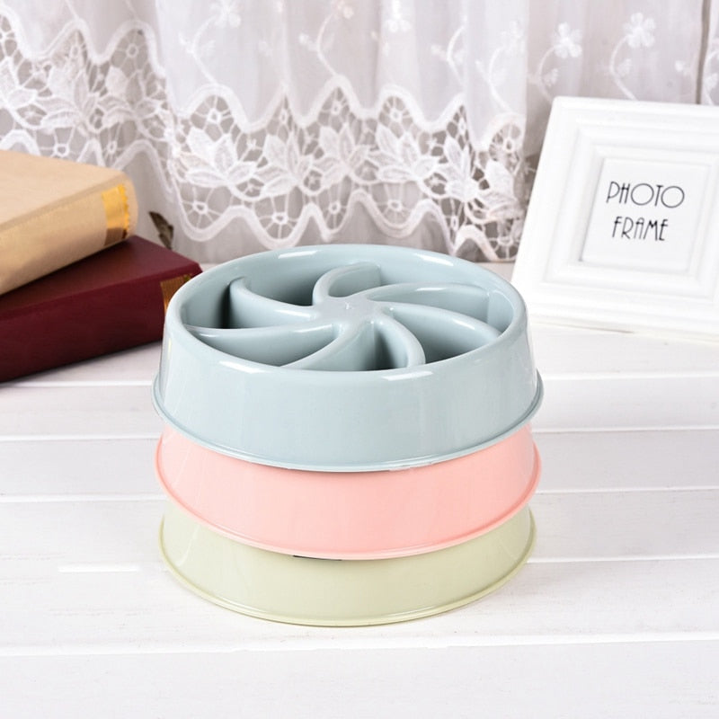 Slow Feeder Dog Bowl for Fast Eating and Gulping Pets