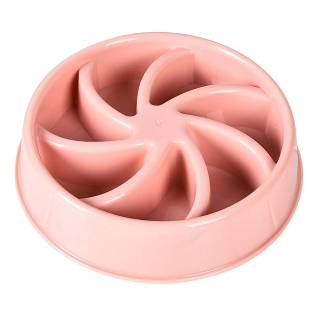 Slow Feeder Dog Bowl for Fast Eating and Gulping Pets