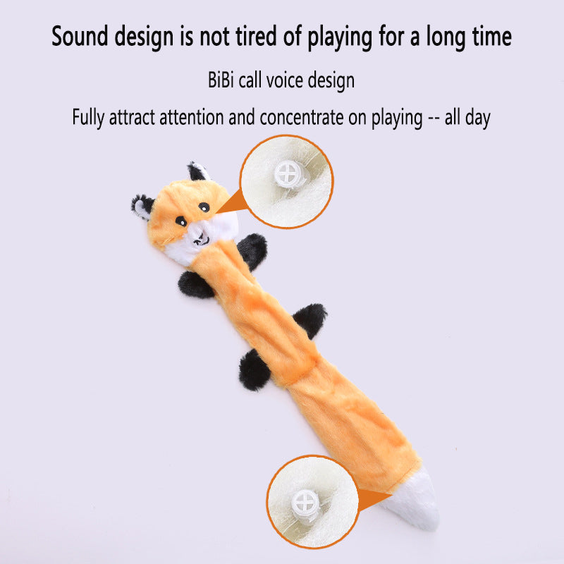 Durable Plush Dog Toy With Squeaky Interactive Play