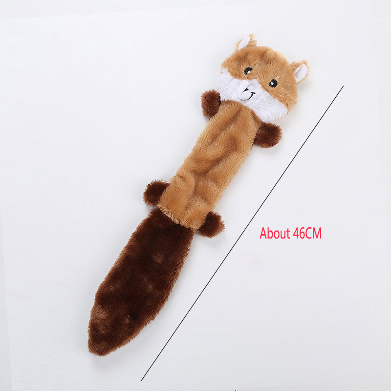 Durable Plush Dog Toy With Squeaky Interactive Play