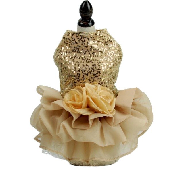 Dog Wedding Dress Princess Pet Formal Party Outfit