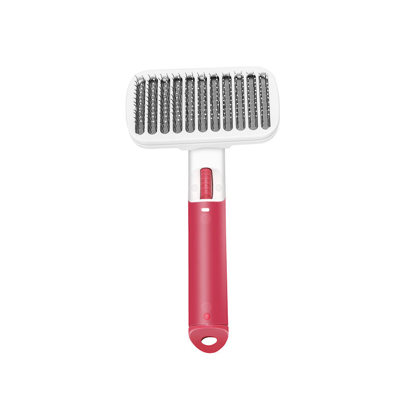 Pet Deshedding Brush With Retractable Hair Release