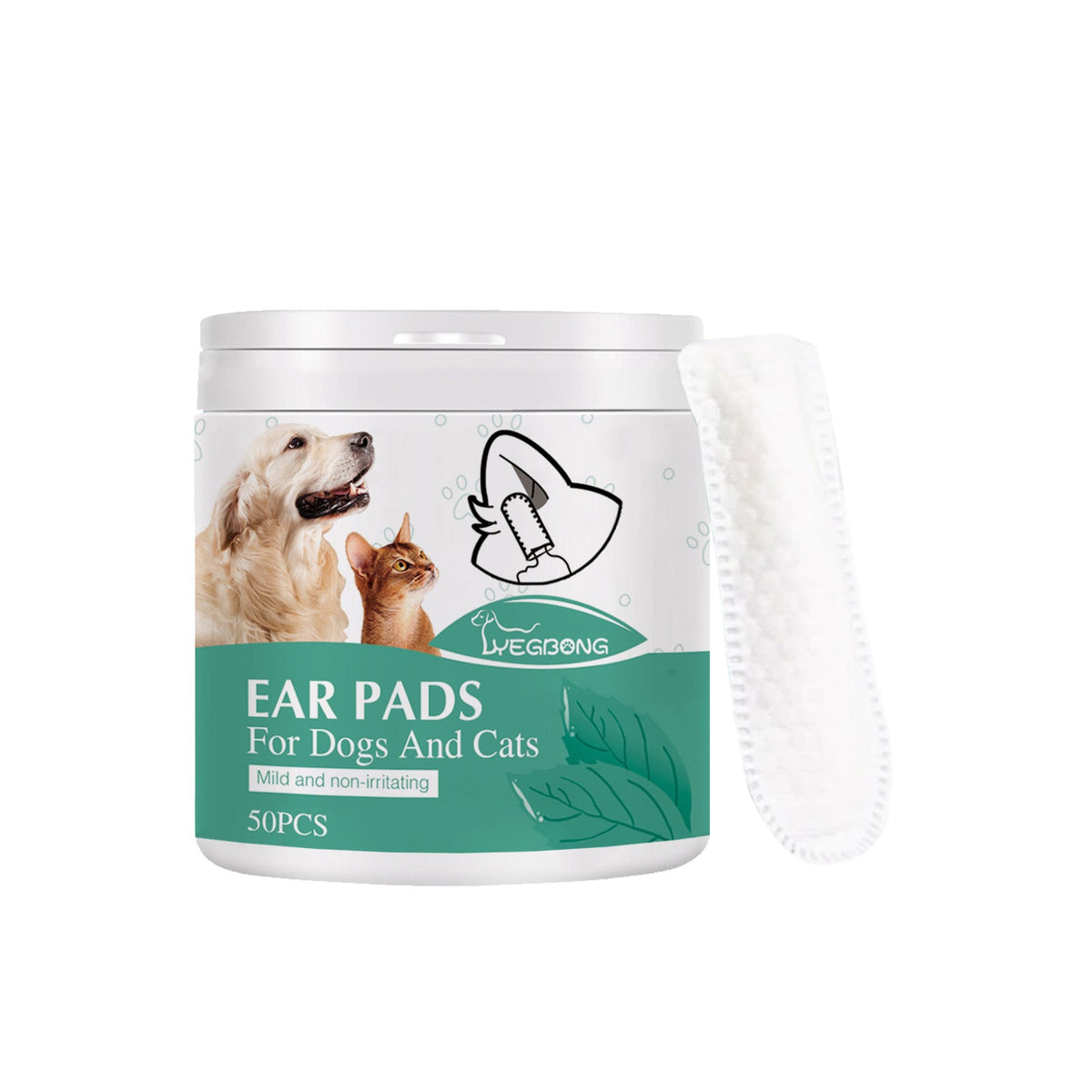 Pet Ear Cleaning Finger Sleeves for Gentle Ear Care